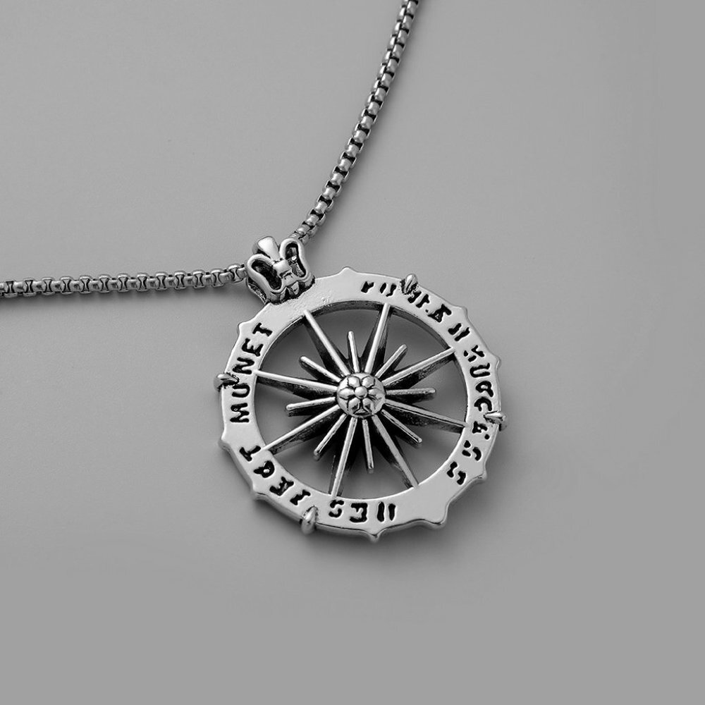 ❤️Fashion Roman clock sun pendant Necklace for women/men, N90201P203